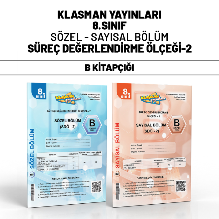 KLASMAN 08.SINIF SÜREÇ DEĞ(SDÖ) SAY/SÖZ 2-B -25-26